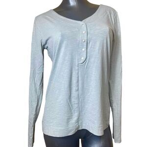 Horny toad womens partial button up classic top shirt long sleeve size large